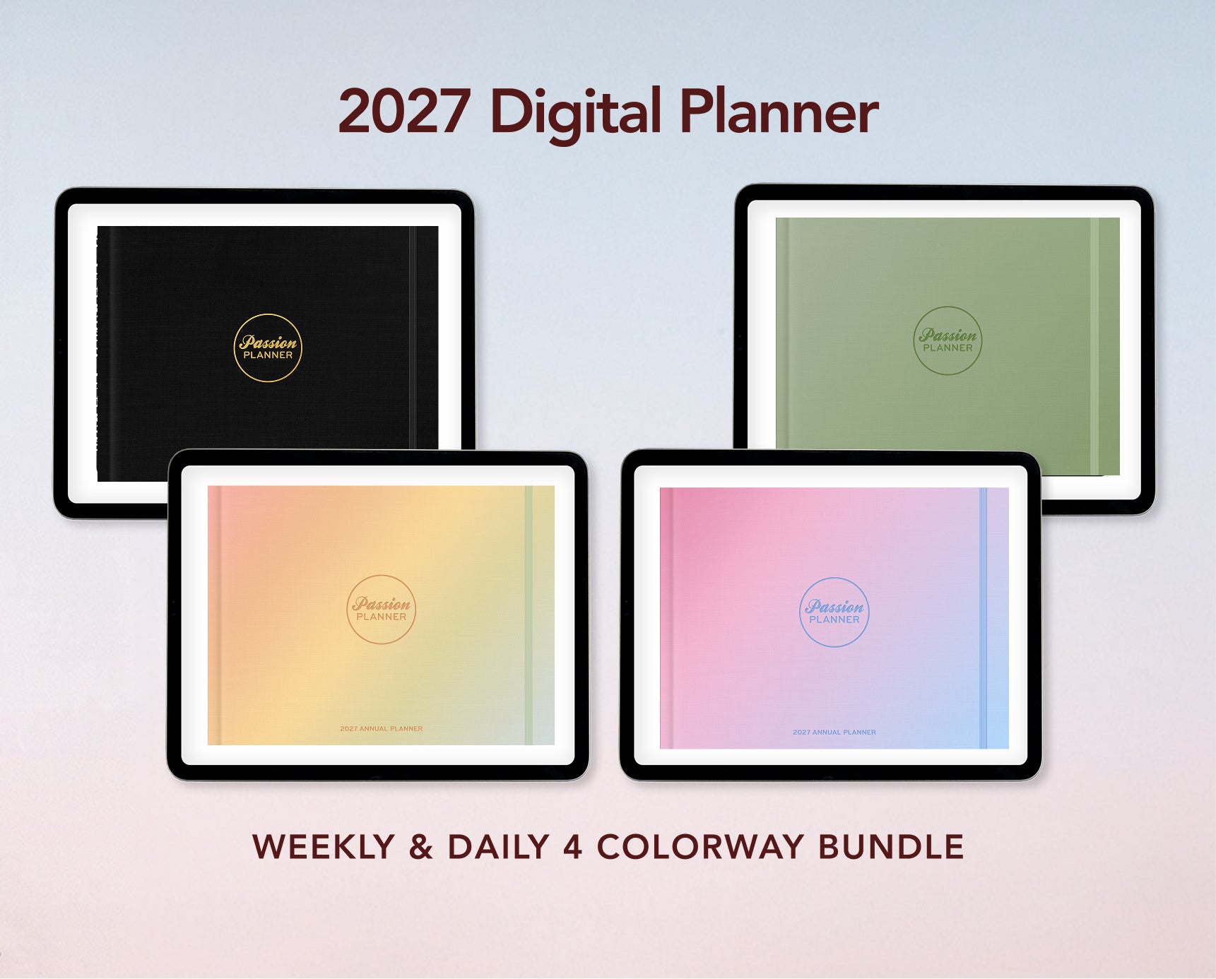 Digital Planner - 2027 Weekly & Daily - Bundle