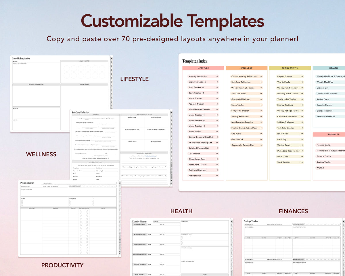 Digital Planner - 2027 Weekly & Daily - Bundle