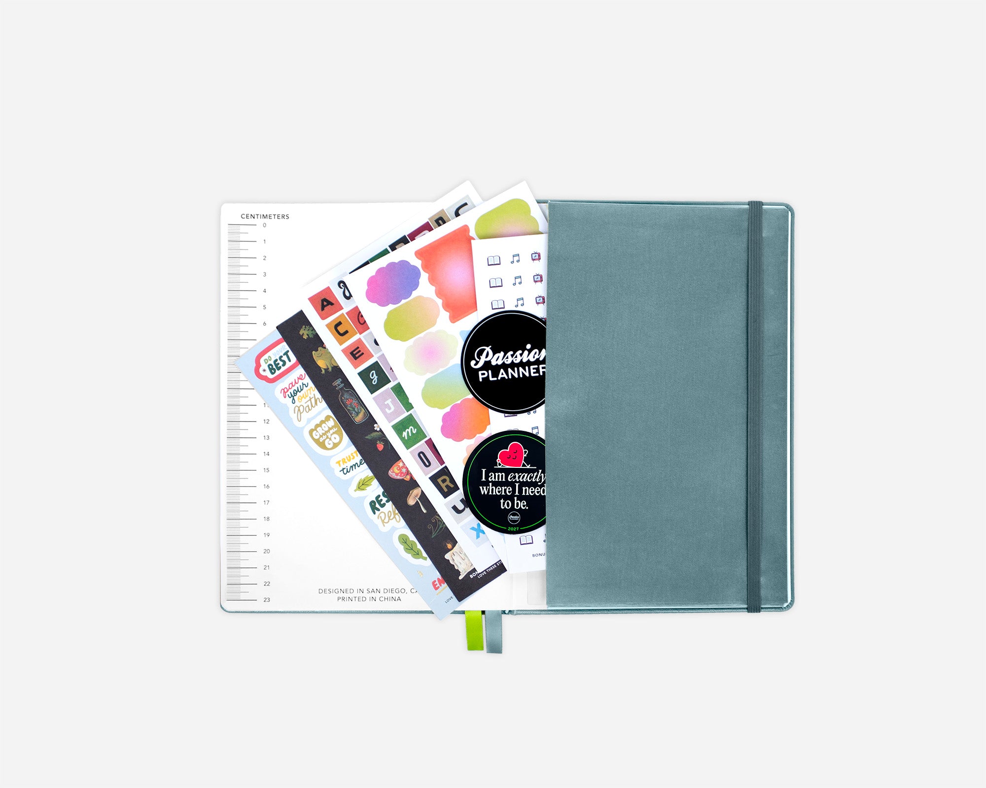 Weekly 2027 Planner - Tranquil Trek Blue