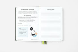 setting intentions guided journal page