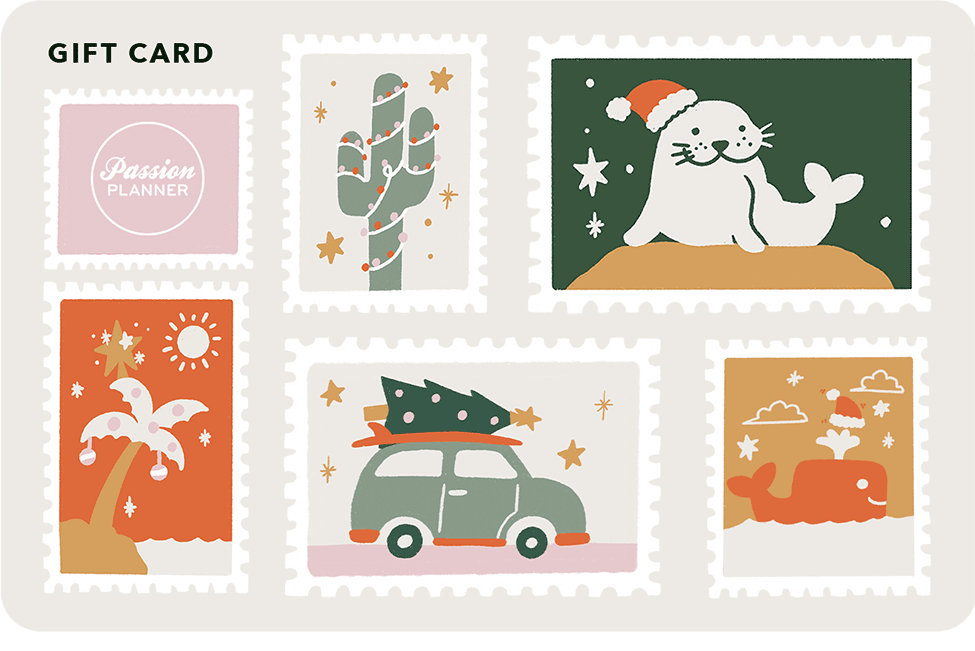 Holiday Stamp Gift Card - Passion Planner