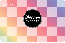 Rainbow Checkered Gift Card - Passion Planner