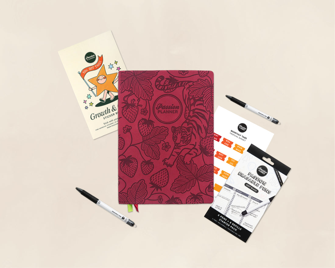 A styled flat-lay of a &