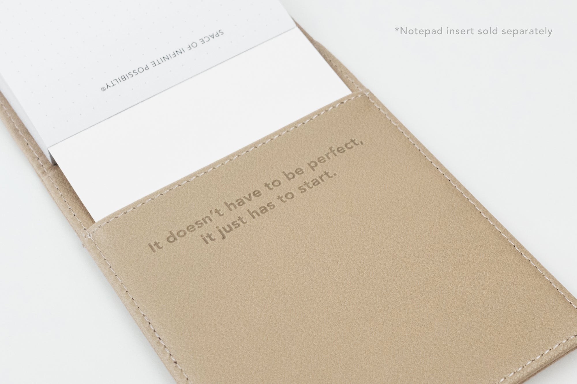 cozy beige back pocket quote