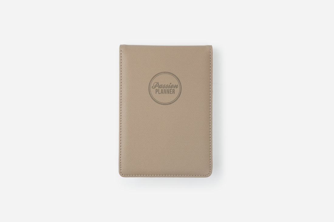 cozy beige notepad cover