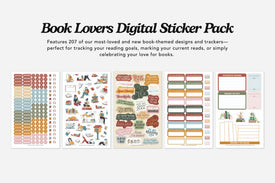 Book Lovers Digital Sticker Pack