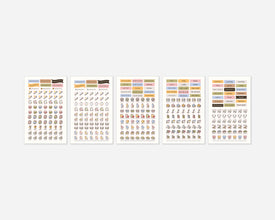 All 5 sheets of routines and chores sticker pack