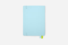 dreamy blue bullet journal back cover
