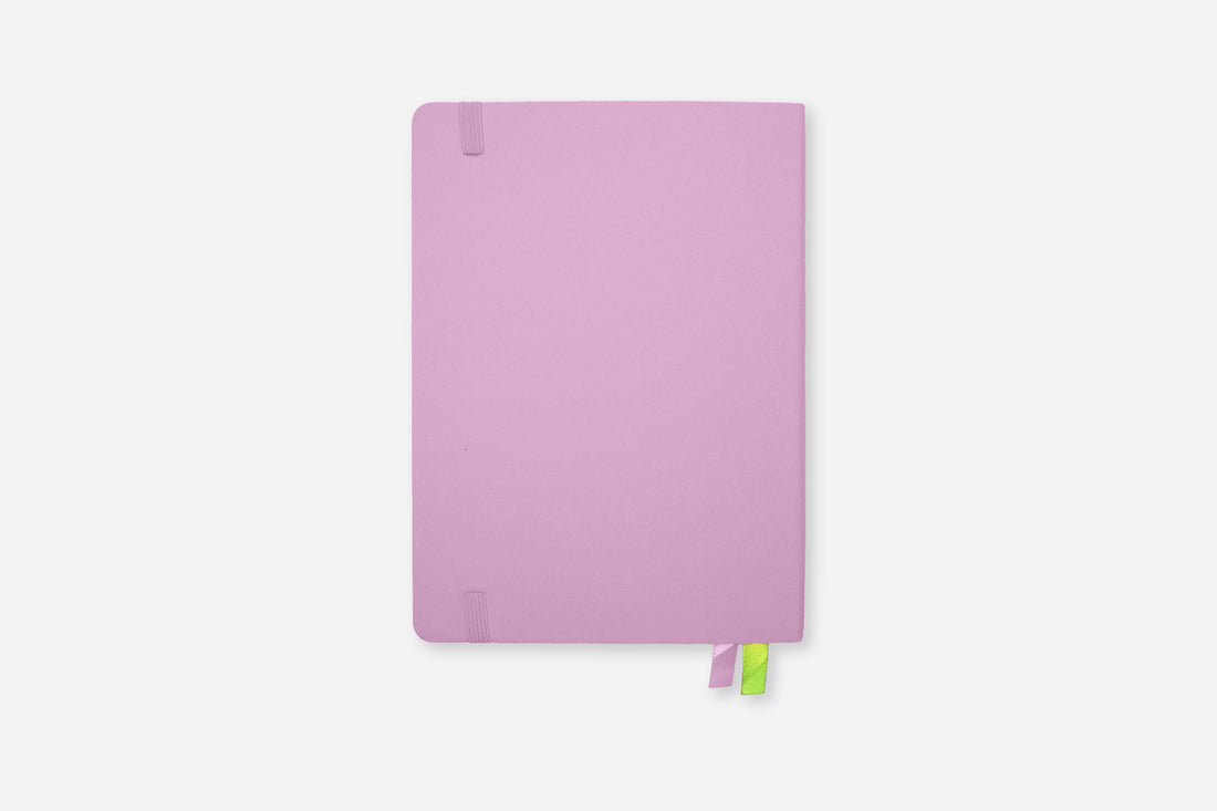 dreamy lilac daily planner back cover