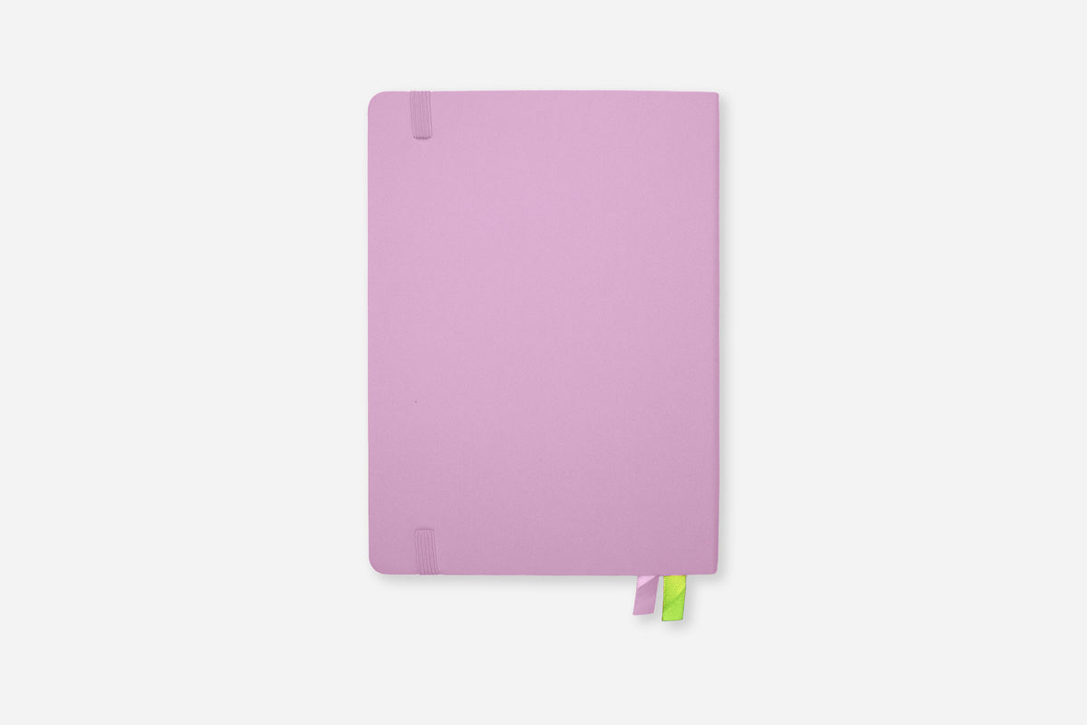 dreamy lilac daily planner back cover