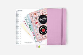 dreamy lilac daily planner back pocket
