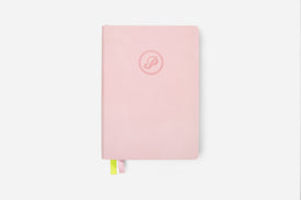 dreamy pink bullet journal front cover