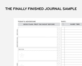 The Finally Finished Journal Sample