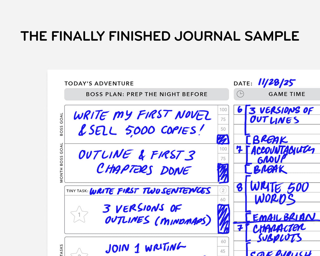 The Finally Finished Journal Sample