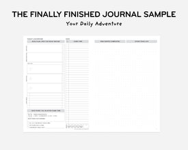 The Finally Finished Journal Sample