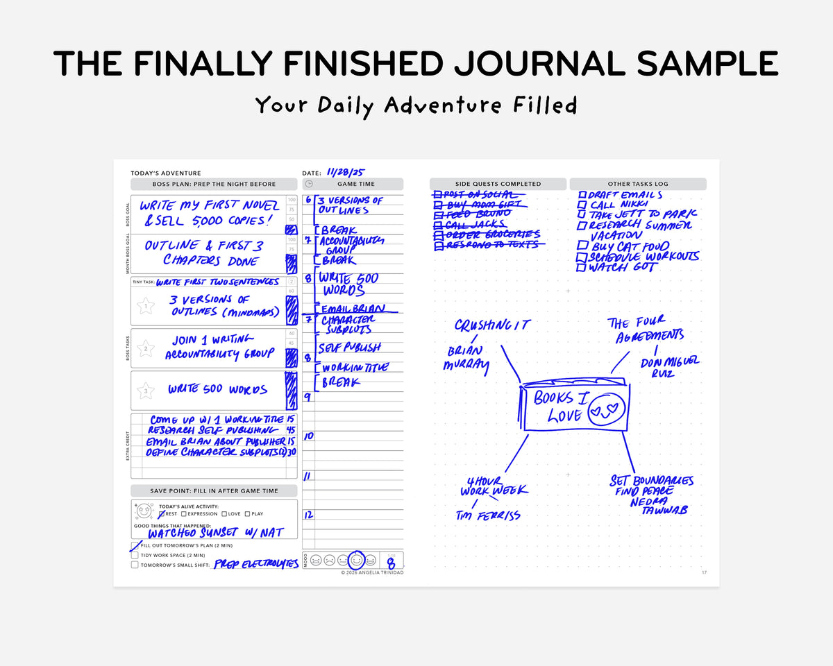 The Finally Finished Journal Sample