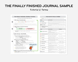 The Finally Finished Journal Sample