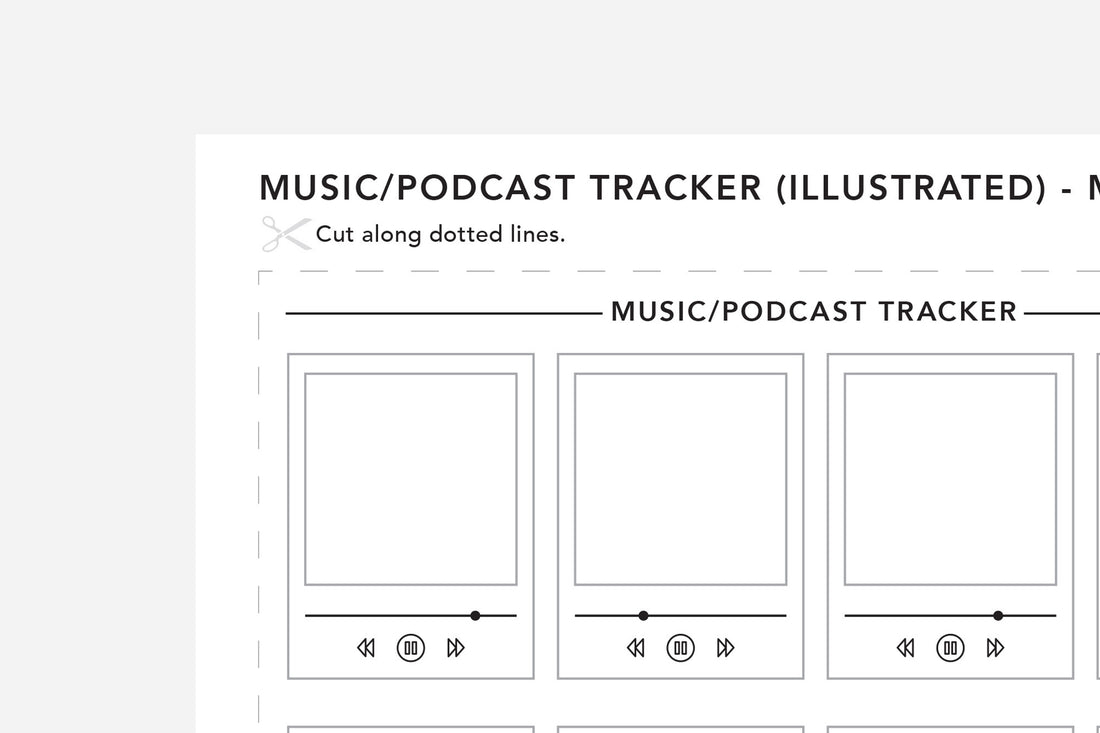 Movie, TV Show, Music, and Podcast Tracker PDFs - Passion Planner