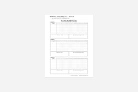 monthly habit trackers for the quarter