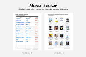 Movie, TV Show, Music, and Podcast Tracker PDFs - Passion Planner