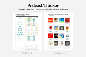 Movie, TV Show, Music, and Podcast Tracker PDFs - Passion Planner