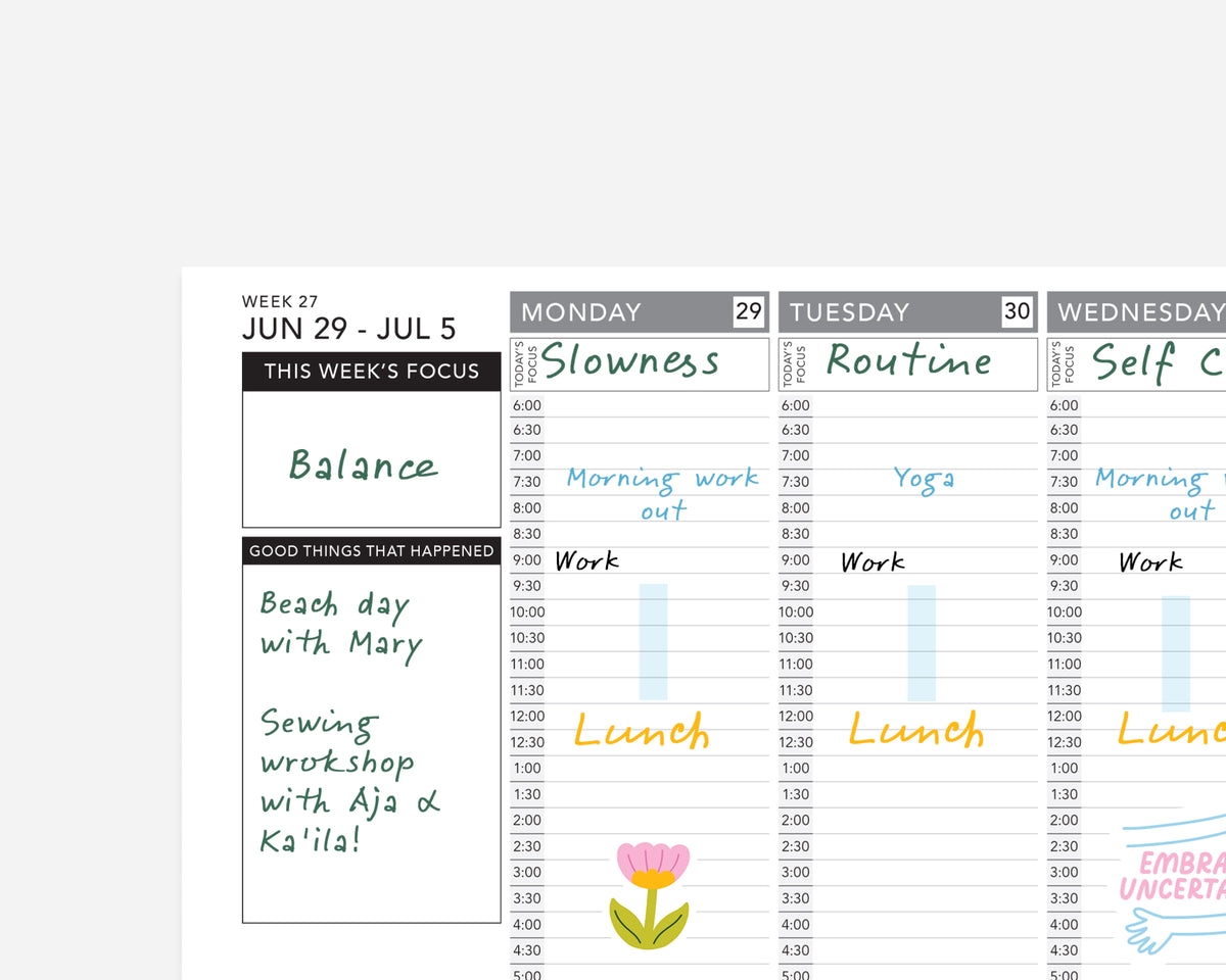 Weekly 2026 - 2027 Mid-Year Planner Printable