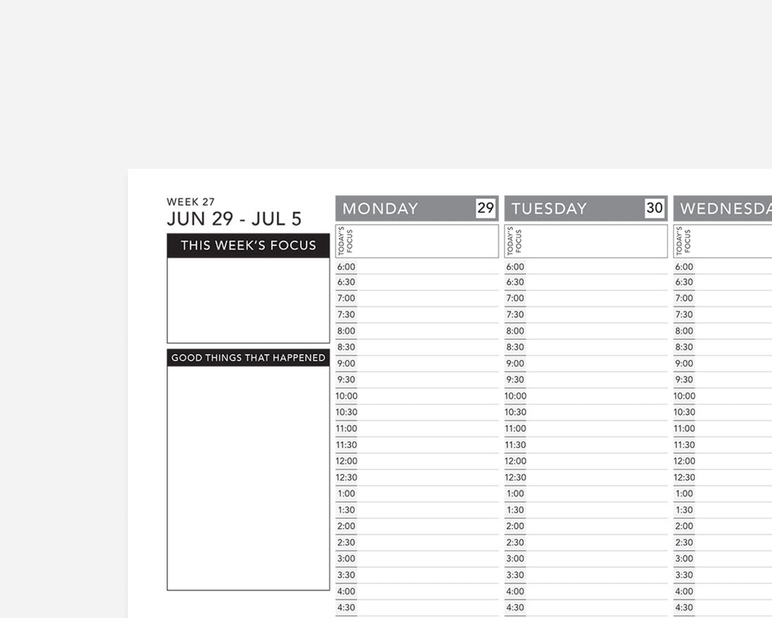 Weekly 2026 - 2027 Mid-Year Planner Printable