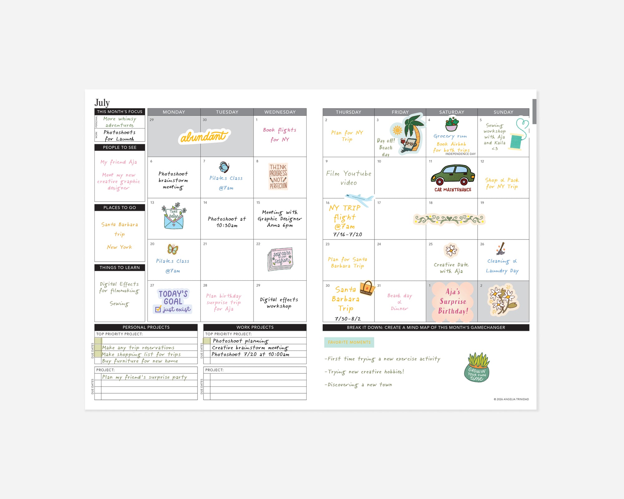 Weekly 2026 - 2027 Mid-Year Planner Printable