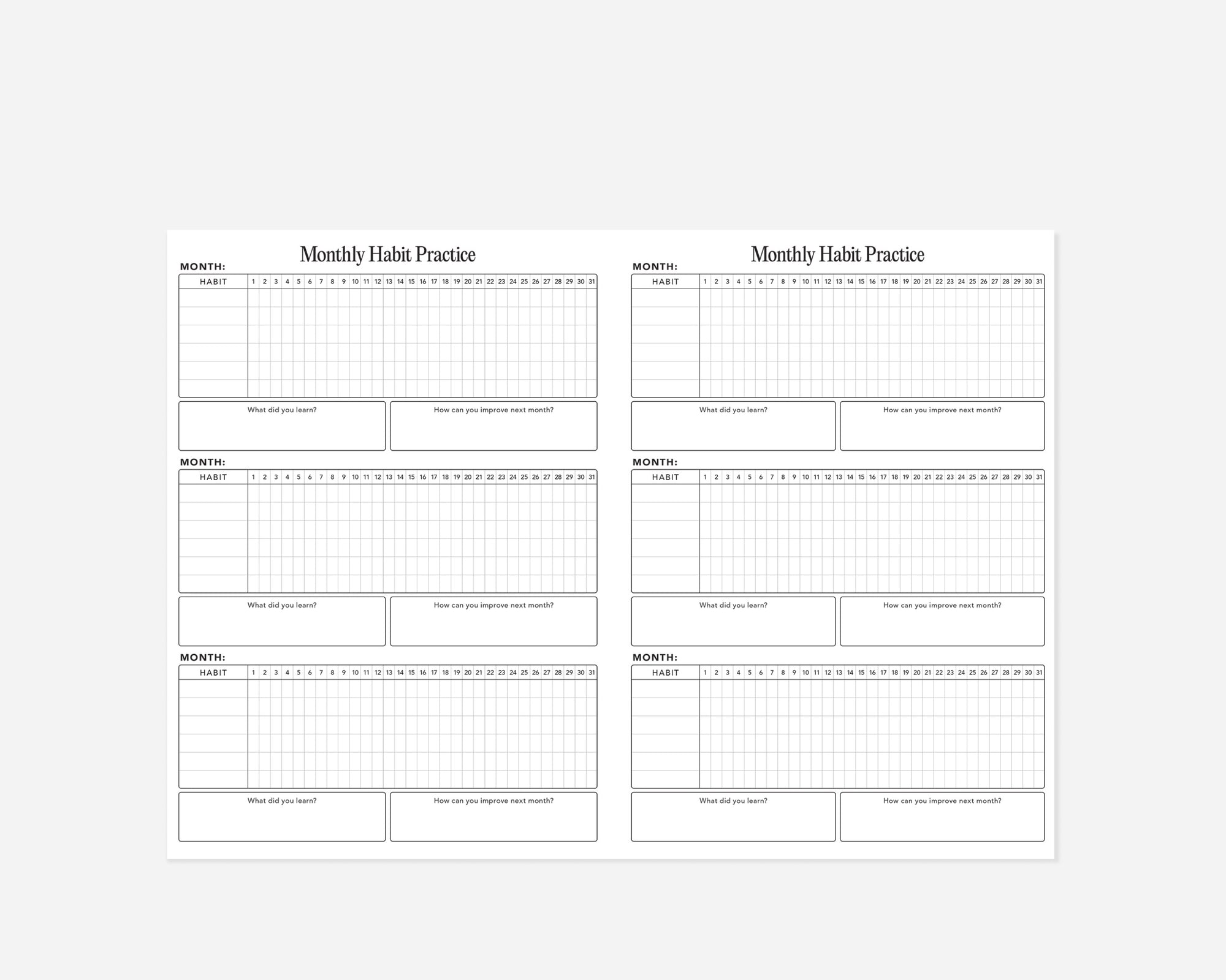 Weekly 2026 - 2027 Mid-Year Planner Printable