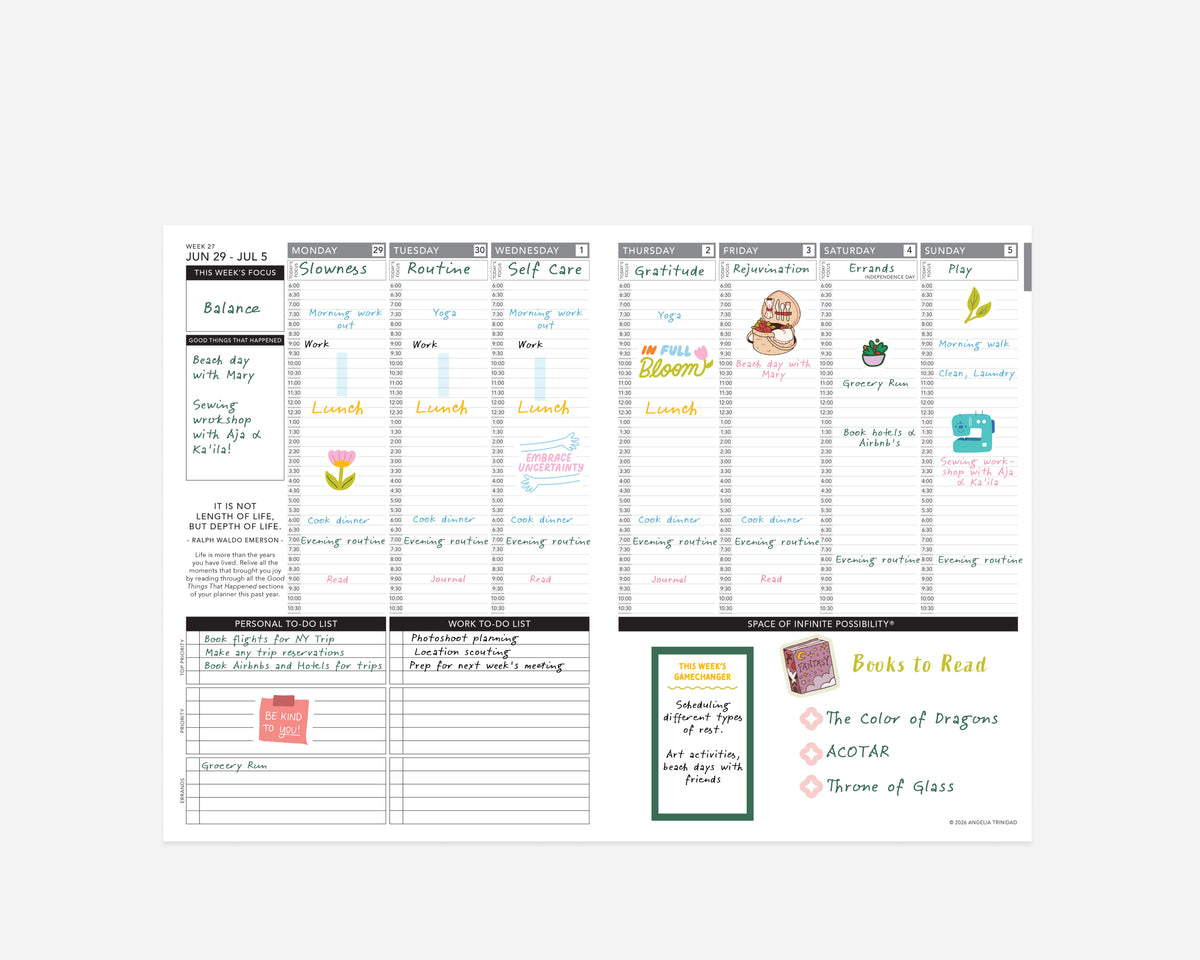 Weekly 2026 - 2027 Mid-Year Planner Printable