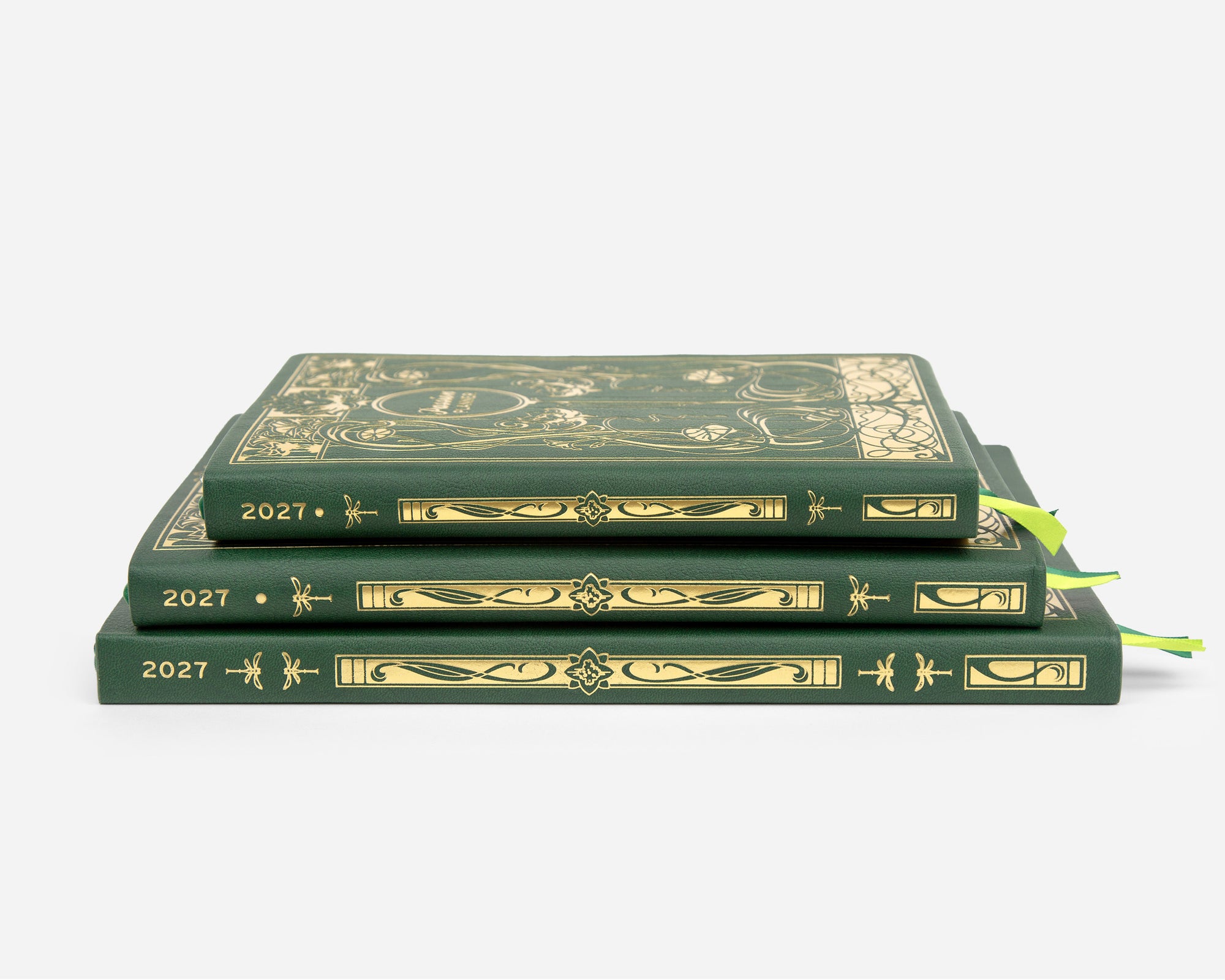 Weekly 2027 Planner - Gilded Green Nouveau