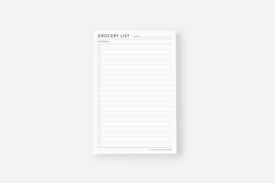 grocery list notepad insert