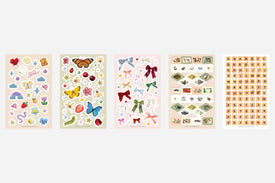 Junk journaling trinket stickers
