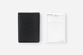 elite black notepad cover and to-do list insert set