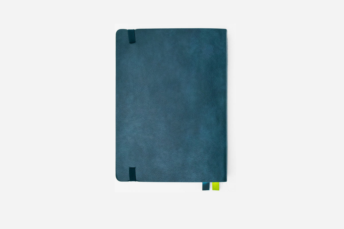 ocean teal bullet journal back cover