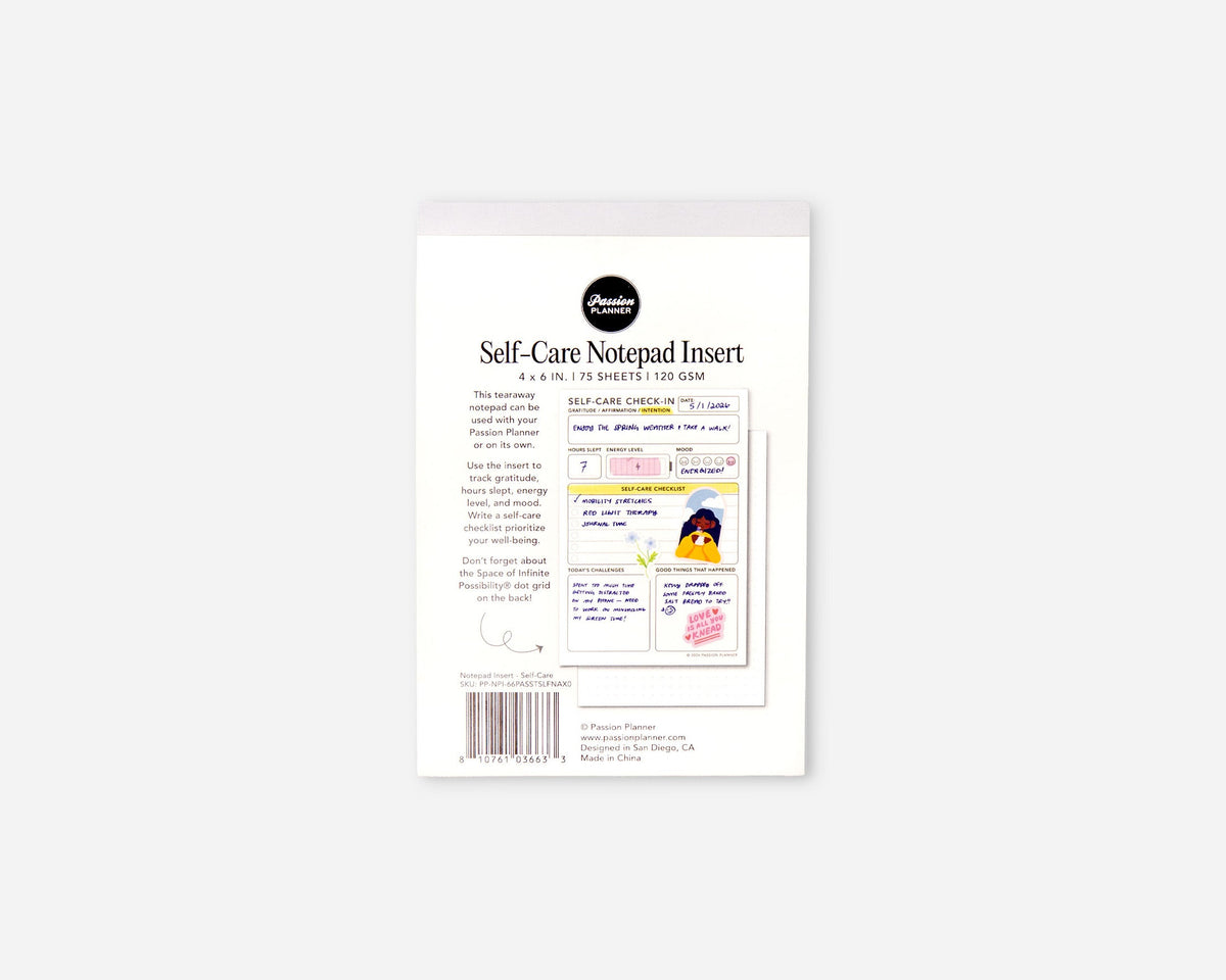 Notepad Insert - Self-Care