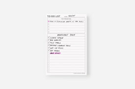 daily to-do list notepad
