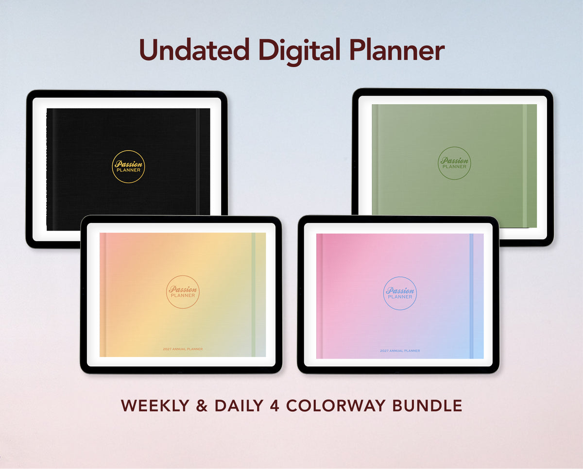 Digital Planner - Undated Weekly & Daily - Bundle