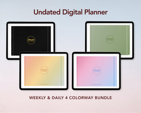 Digital Planner - Undated Weekly & Daily - Bundle