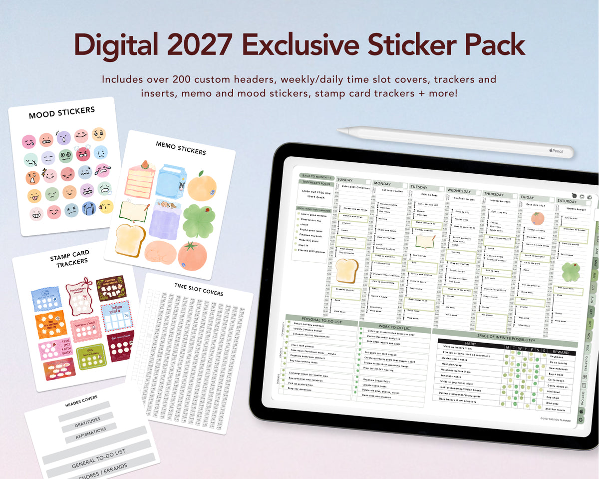 Digital Planner - Undated Weekly & Daily - Bundle