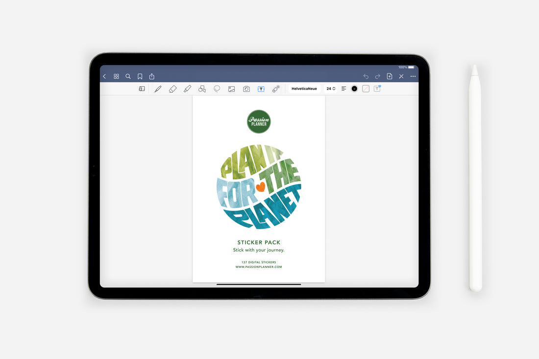 Digital Plan It for the Planet Sticker Pack - Passion Planner