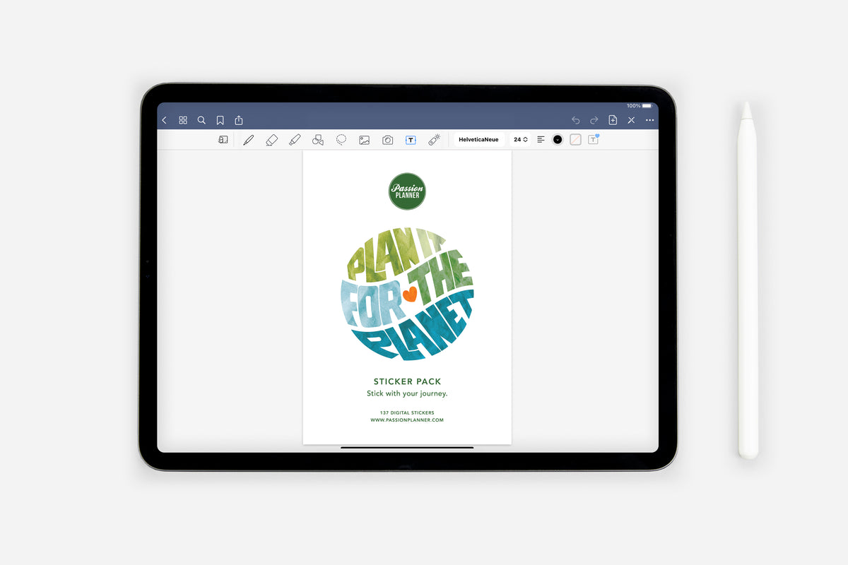 Digital Plan It for the Planet Sticker Pack - Passion Planner