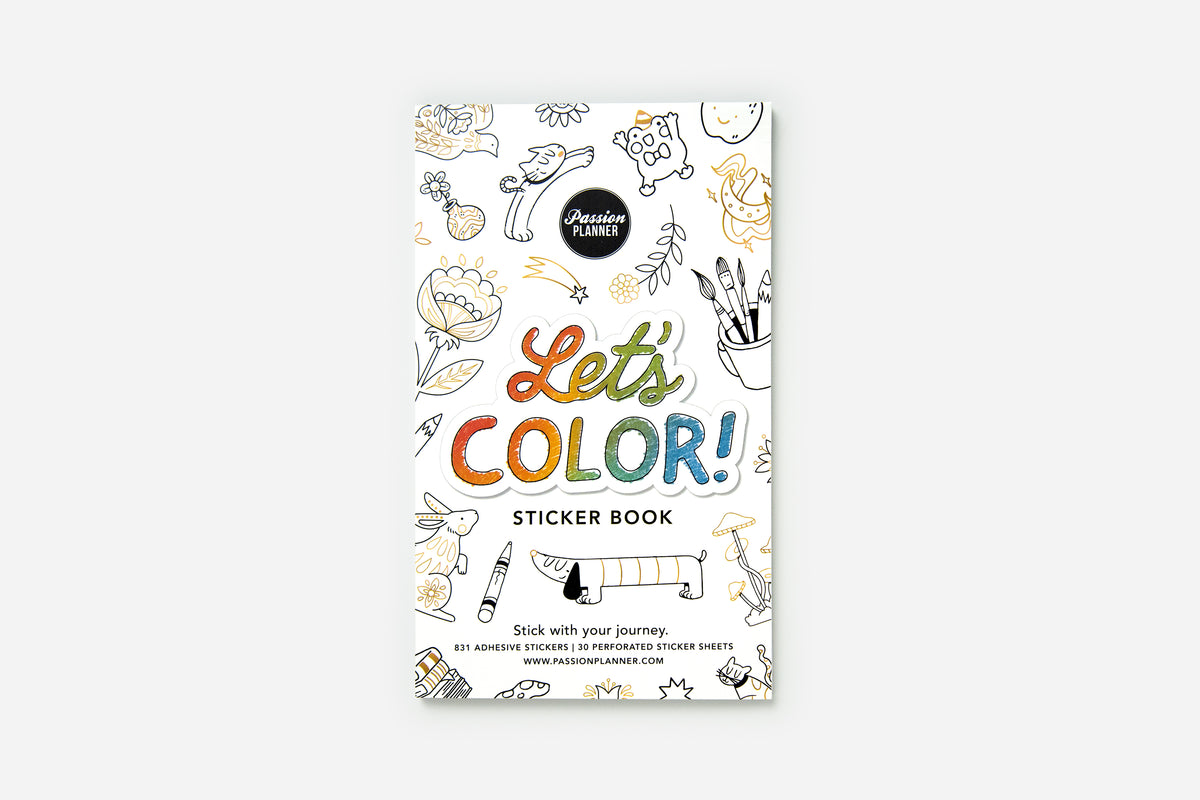 Let's Color! Sticker Book - Passion Planner