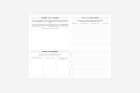 Travel Planning Worksheet - Passion Planner