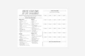 Create Your Own 30-Day Challenge - Passion Planner