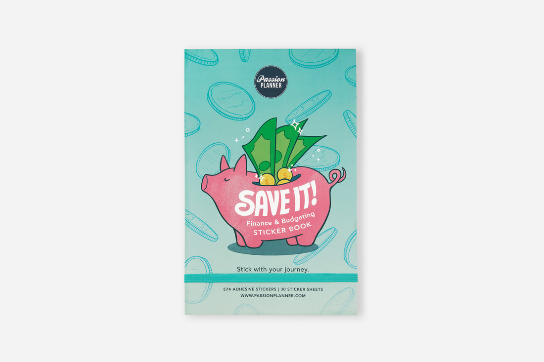 SAVE IT! Finance &amp; Budgeting Sticker Book - Passion Planner