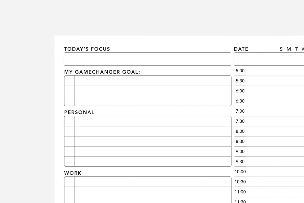 Daily Layout - Passion Planner