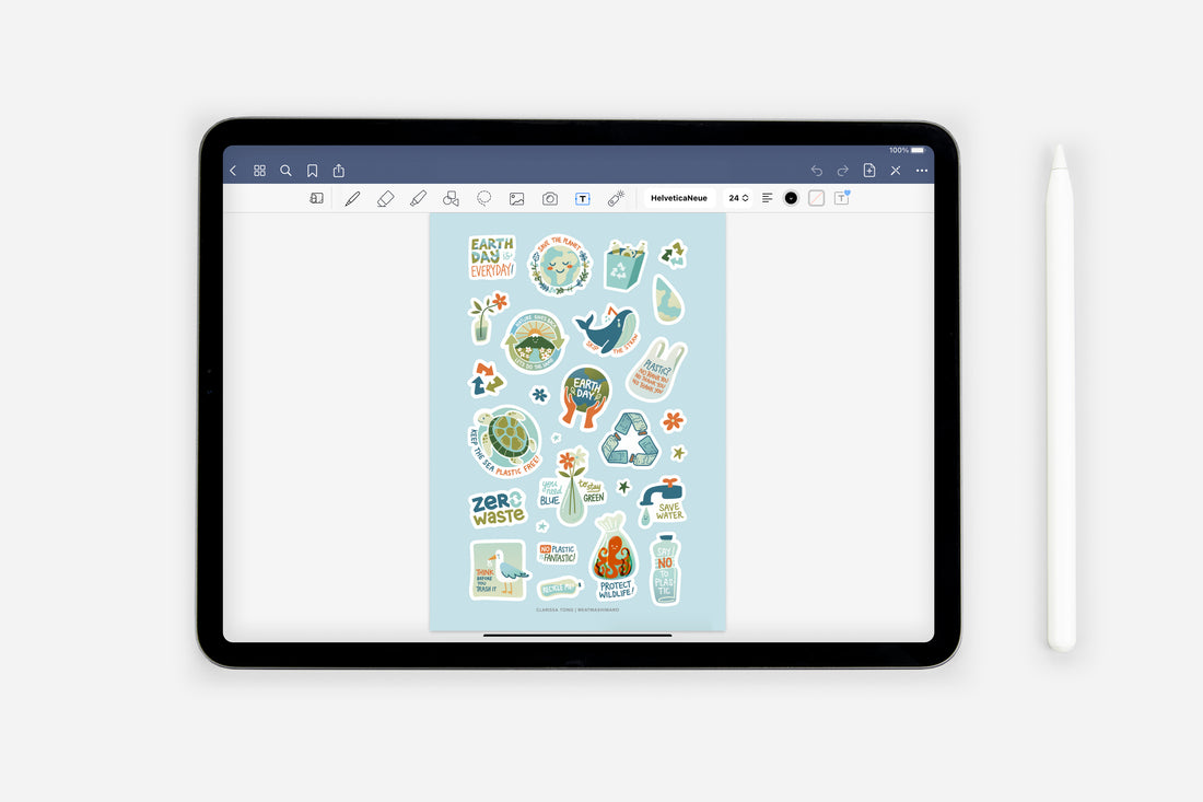 Digital Plan It for the Planet Sticker Pack - Passion Planner