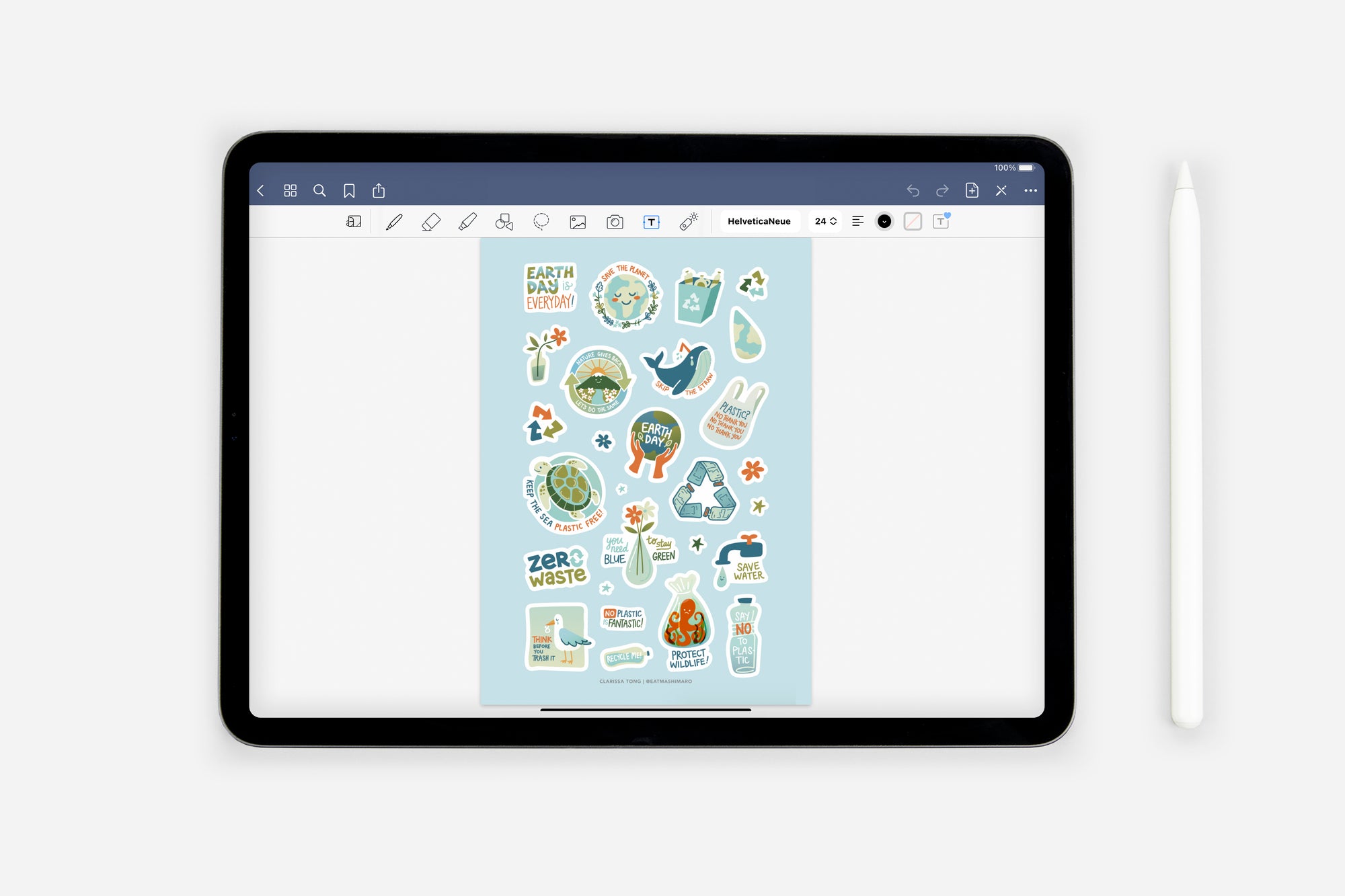 Digital Plan It for the Planet Sticker Pack - Passion Planner