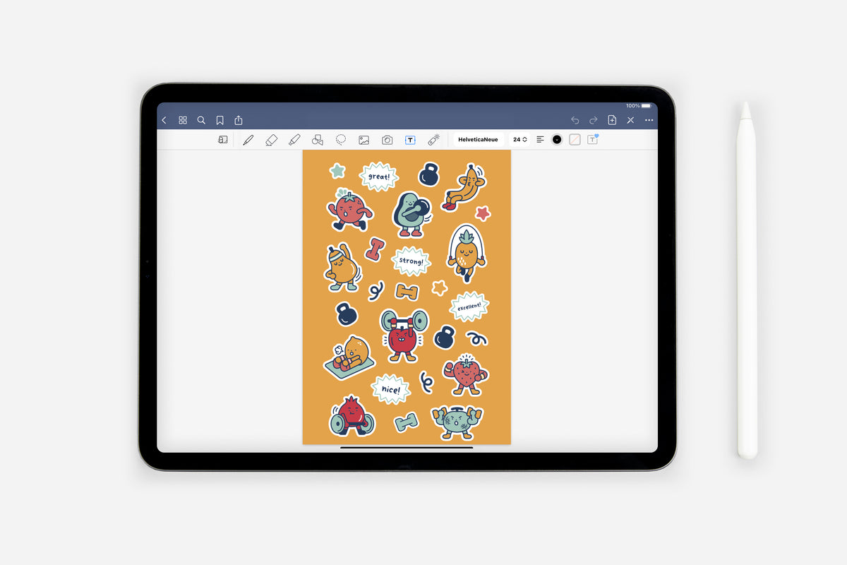 Digital Wellness and Health Sticker Book - Passion Planner